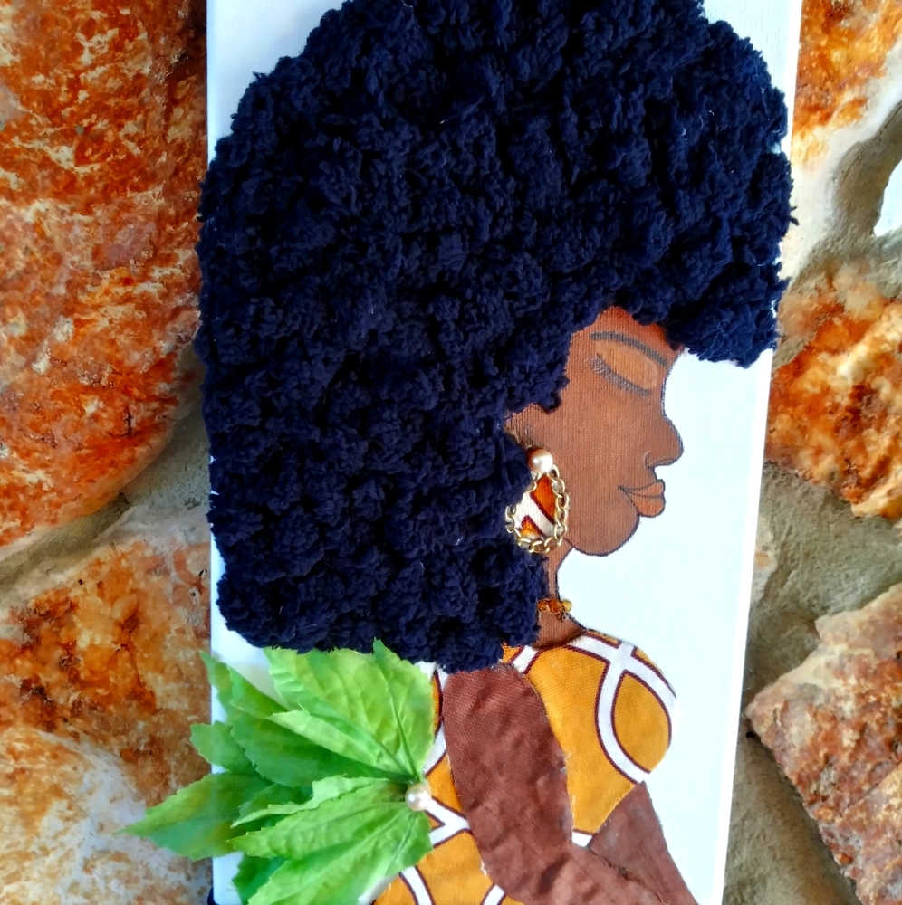 Scrap fabric art
